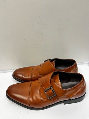 Kenneth Cole Unlisted Men’s 11.5 Oxford Shoes Brown w/Leather Strap Dress Shoes